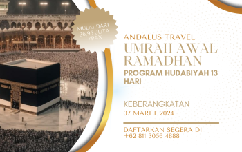 Paket Umroh Awal Ramadhan 2024 Program Hudabiyah 13 Hari
